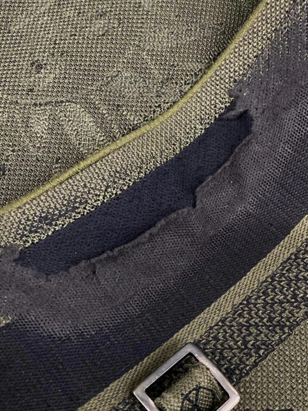DIOR/ChristianDior Diorcamp - Khaki Black Jacquard Shoulder Bag - Picture 12 of 15